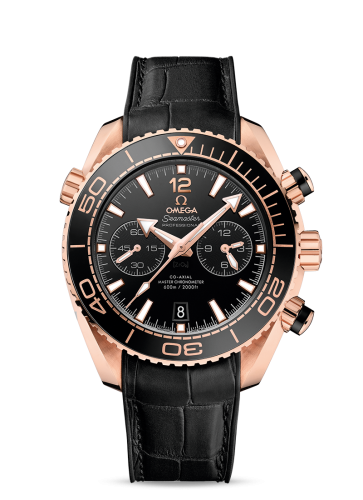 Omega Seamaster Planet Ocean 600M Co-Axial 45.5 Master Chronometer Chronograph Sedna Gold / Black / Alligator